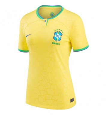 Maillot de foot Brésil Domicile Femmes Monde 2022 Manches Courte